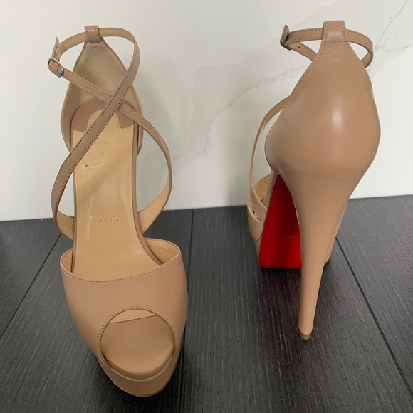 CHRISTIAN LOUBOUTIN CROSS ME HEELS (NEW) - Picture 2 of 12
